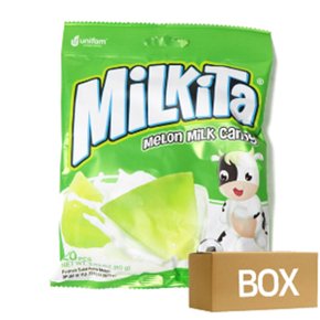밀키타 멜론 밀크 캔디 사탕 메론맛 대용량 20봉 1박스