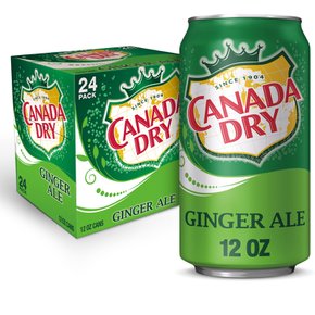 [해외직구] 캐나다  드라이  진저  에일  소다  12액량  온스  캔  24팩  탄산  청량  음료  드링크