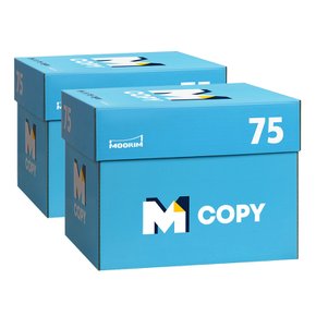 M COPY 복사용지 A4 75g 2BOX 5000매
