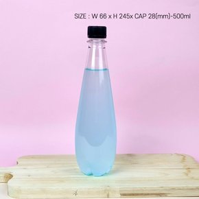 PET-효소탄용기 500ml 원형 밀폐용기 플라스틱용기 음료 페트병