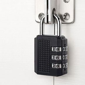 잠금쇠 자물통 시건장치 열쇠 열쇠종류 자물쇠 블랙번호자물쇠 문 옷장 X ( 5매입 )