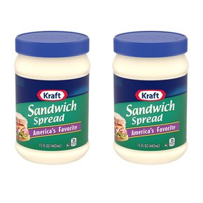 미국직구 Kraft 크래프트 샌드위치 스프레드 433ml 2팩