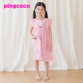 핑코코 하트퐁 여아동 나시잠옷 드레스