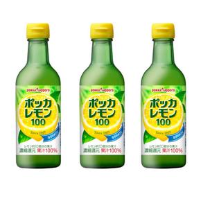 일본 포카 삿포로 100 레몬즙 레몬주스 450ml 3병 순수 레몬 무첨가