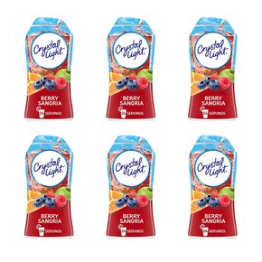 [해외직구]크리스탈라이트 베리 상그리아 리퀴드 24회분 6팩 Crystal Light Drink Mix Liquid Berry Sangria 1.62oz