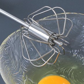 회전식 스텐 반자동 거품기 홈베이킹 생크림 우유 계란 달걀 풀기 휘핑기