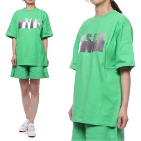 [엠에스지엠] 21SS 여성 메탈 로고 반팔 티셔츠 (3041MDM180_217298_36_21S)