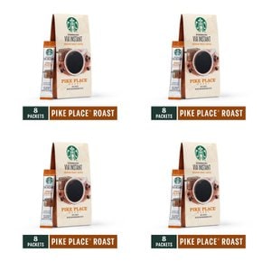 스타벅스 비아 파이크 플레이스 인스턴트 커피 Starbucks VIA Pike Place Instant Coffee 8개입 8팩 4개