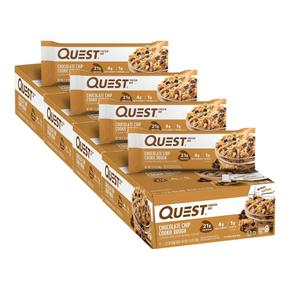 [해외직구] 퀘스트 초콜릿칩 쿠키도우 21g 프로틴바 12입 4팩 Quest Chocolate Chip Cookie Dough Protein Bars