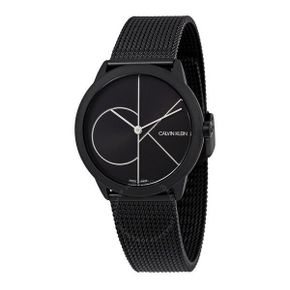 4202166 Calvin Klein Minimal Quartz Black Dial Ladies Watch 71695066