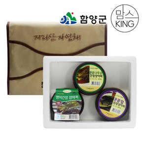 지리산 해올림푸드 콩잎/음나무/명이 선물세트 1.2kg