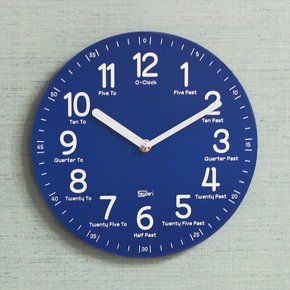 (kdrz115)키다리 저소음 영어 교육용 시계 파랑