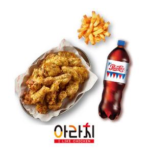 아라치치킨 애간장(윙봉) + 감자튀김(200g) + 음료 1.25L(정상가28300원, 4%할인)