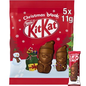 Kit Kat 킷캣 산타 밀크 초콜릿 55g 5개 Santa Milk Chocolate