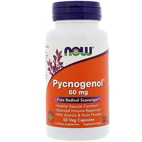 [해외직구] 나우푸드  피크노제놀  60  mg  50  식물성캡슐