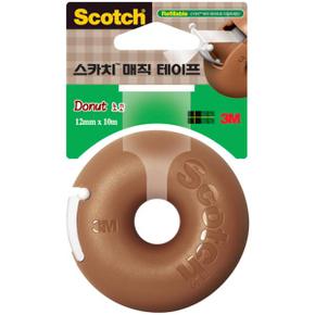 스카치 매직테이프 도넛 초코 3M