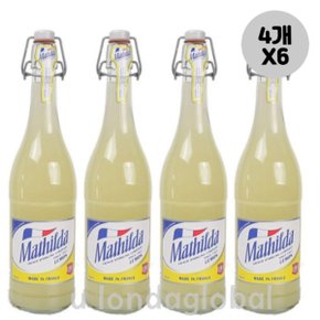 마틸다 스파클링 레몬 에이드 수입 음료 750ml 4개 X6