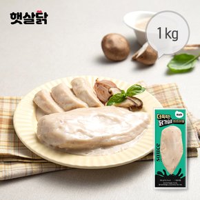 더 촉촉한 닭가슴살 화이트머쉬룸맛 1kg(100gx10팩)