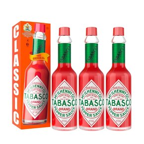 [해외직구] Tabasco Original Red Pepper Hot Sauce 타바스코 오리지널 레드 페퍼 핫 소스 57ml 4병