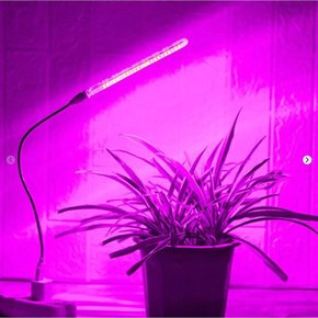 LED 식물 성장등 PT-S1CL USB 3색 클립 생장 햇빛