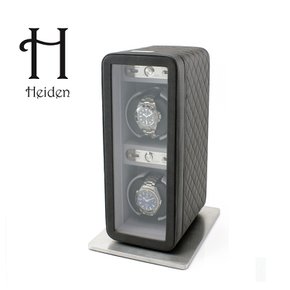 [Heiden] 하이덴 모나코 더블 와치와인더 HD020-Black leather 명품 시계보관함 2구 배터리 겸용
