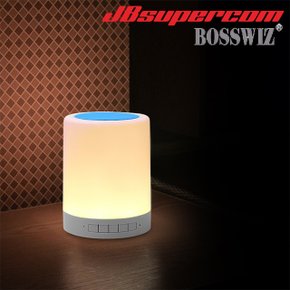 보스위즈 BS80 휴대용 무드등 캠핑 램프 블루투스 스피커 - JBSupercom