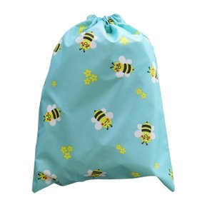 핸드메이드 다용도 방수 조리개 가방 NEW 꿀벌 민트 소풍 학교 학원 수영복 파우치 에코백 신주머니-더해피