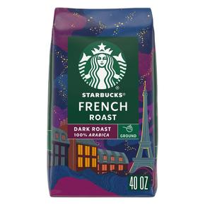[해외직구] Starbucks 스타벅스 프렌치 로스트 다크 그라운드 분말커피 1.1kg Dark French Roast Ground Coffee (40 oz.)