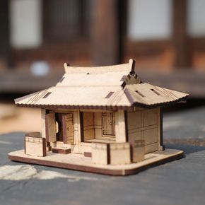 기와집 한옥 나무 조립 건축 건물 모형 DIY 만들기