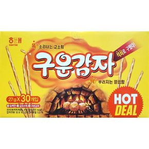 해태 고소 담백한 감자스틱 구운감자 과자 27g 30입 /