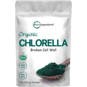 마이크로 인그레디언트 크로렐라 파우더 Micro Ingredients Chlorella Powder 454g