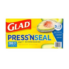 Glad글래드  매직랩  프레스앤씰  대용량  43.4m  2팩