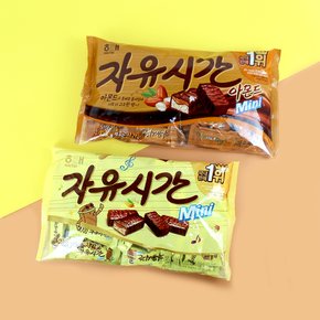 해태 자유시간 미니 오리지널1봉+아몬드1봉 /초코바 간식