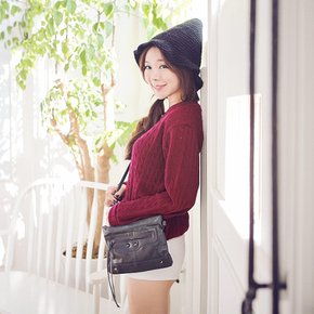 여자 꼬깔 FW 스웨터 버킷햇 마법사 모자