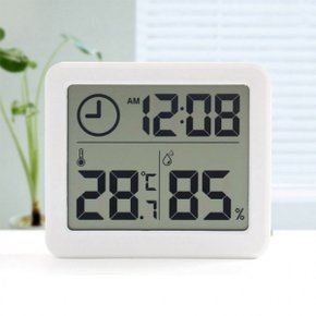 스마트 디지털시계 온습도계(화이트)-DT/벽걸이디지털온습도계