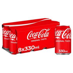 [해외직구] Coca-Cola 코카콜라 오리지널 테이스트 콜라 캔 330ml 8입