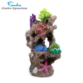 어항 장식 1828B 산호초 락스톤(브라운) 수족관 베타 구피 안시 은신처 산란상 놀이터 꾸미기 소품