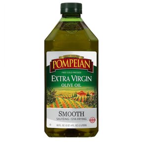 [해외직구]폼페이안 스무스 엑스트라 버진 올리브 오일 2L Pompeian Smooth Extra Virgin Olive Oil 68oz