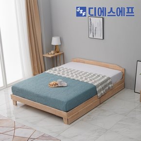 디에스에프 니카 원목 서랍 평상형 침대+라텍스 매트 Q FBC059