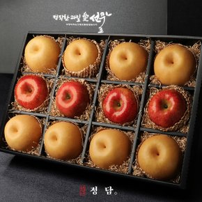 [과일愛]친환경포장 선물세트 명품3호 (사과4과/배8과 - 6.5kg)