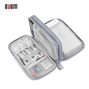 bubm 디지털 액세서리 멀티수납 3단 휴대용 파우치 휴대폰액세서리 보조배터리 케이블 USB 메모