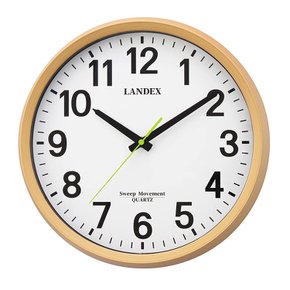랜덱스 (Landex) 시계 시계 아날로그 카프레제 조용한 연속 초침 나뭇결 톤 내츄럴 YW9173WH