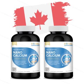 로얄캐네디언 캐나다 나노 칼슘 120캡슐x2통