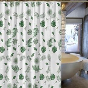 그린바쓰 나뭇잎패턴 샤워커튼(200x180cm) 방수 욕실 (S11127584)