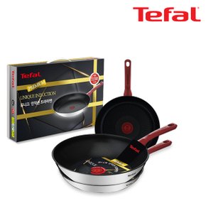 [Tefal] 테팔 유니크 인덕션 프리미엄 프라이팬 24+26+멀티팬 28