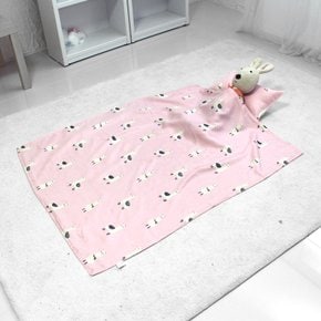 알파카(핑크) 인견 홑겹이불+베개커버 / 낮잠이불 / 어린이집 / 아동주니어단품