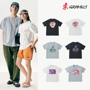 [공식정품] 그라미치 프린팅 반팔 티셔츠