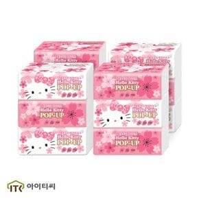 3겹 팝업 미용티슈 벚꽃 에디션(110매) 3입X4팩(12개입)..