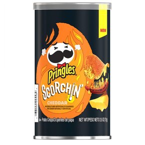 [해외직구]프링글스 스콜친 체다 감자칩 71g 12팩/ Pringles Scorchin Cheddar Potato Chips 2.5oz
