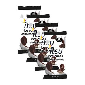 [해외직구] Itsu 잇수 다크 초콜릿 라이스 케이크 스낵 100g 4팩